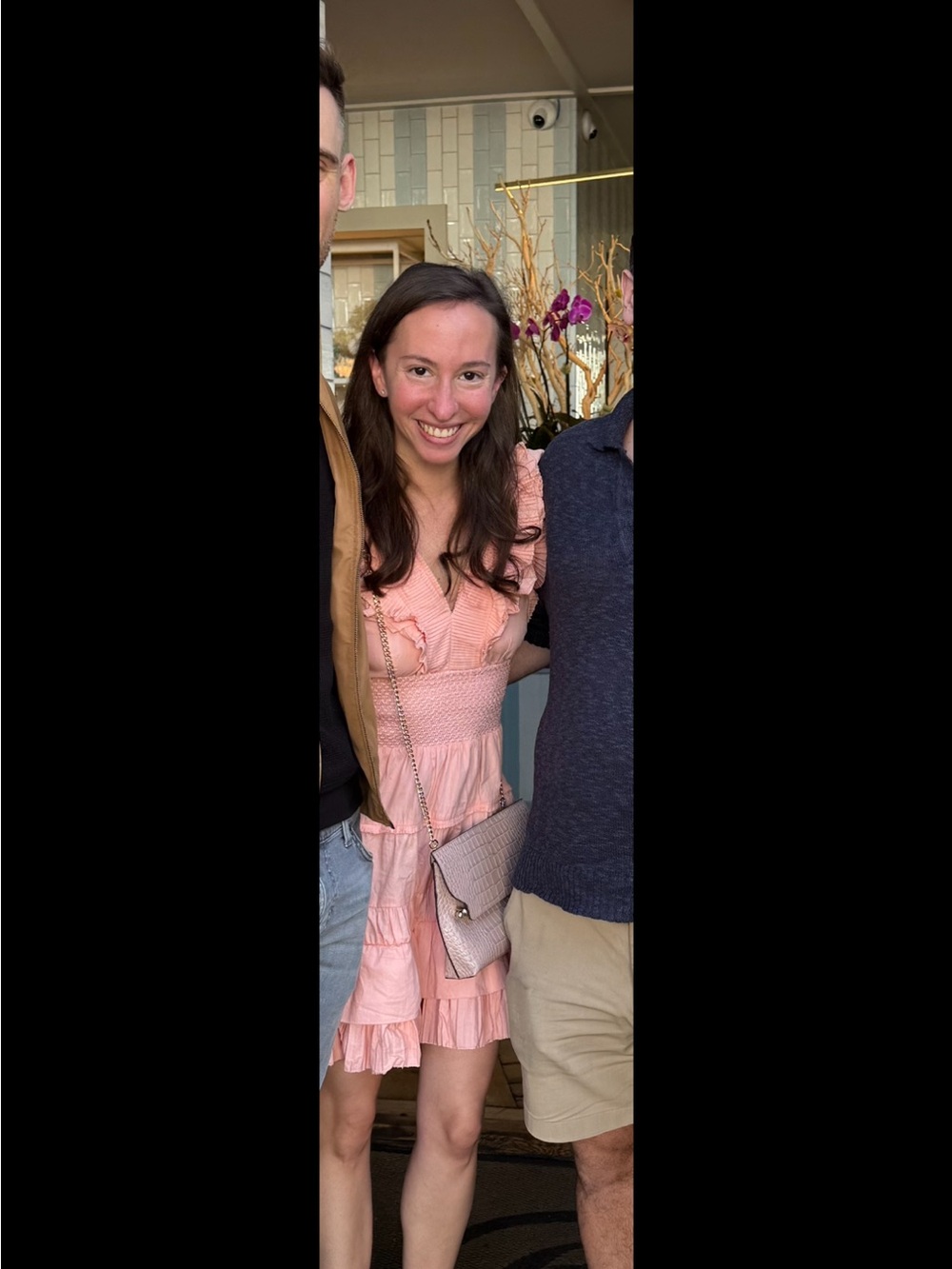 Pink Ruffle Halter Midi Dress - Picture 5 of 5